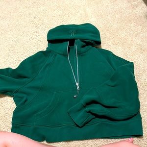 Lululemon Scuba Quarter Zip Hoodie in Everglades Green M/L